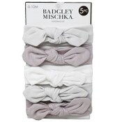 Wholesale - 5pc Knot Headbands -White & Pink & Cream & Floral Print C/P 72, UPC: 195010126762